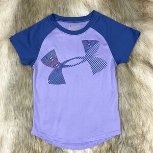 Size 5 Under Armour Heat Gear Purple Athletic Top